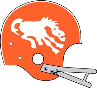 Denver Broncos 1962-1965 Helmet Logo iron on transfers for fabric